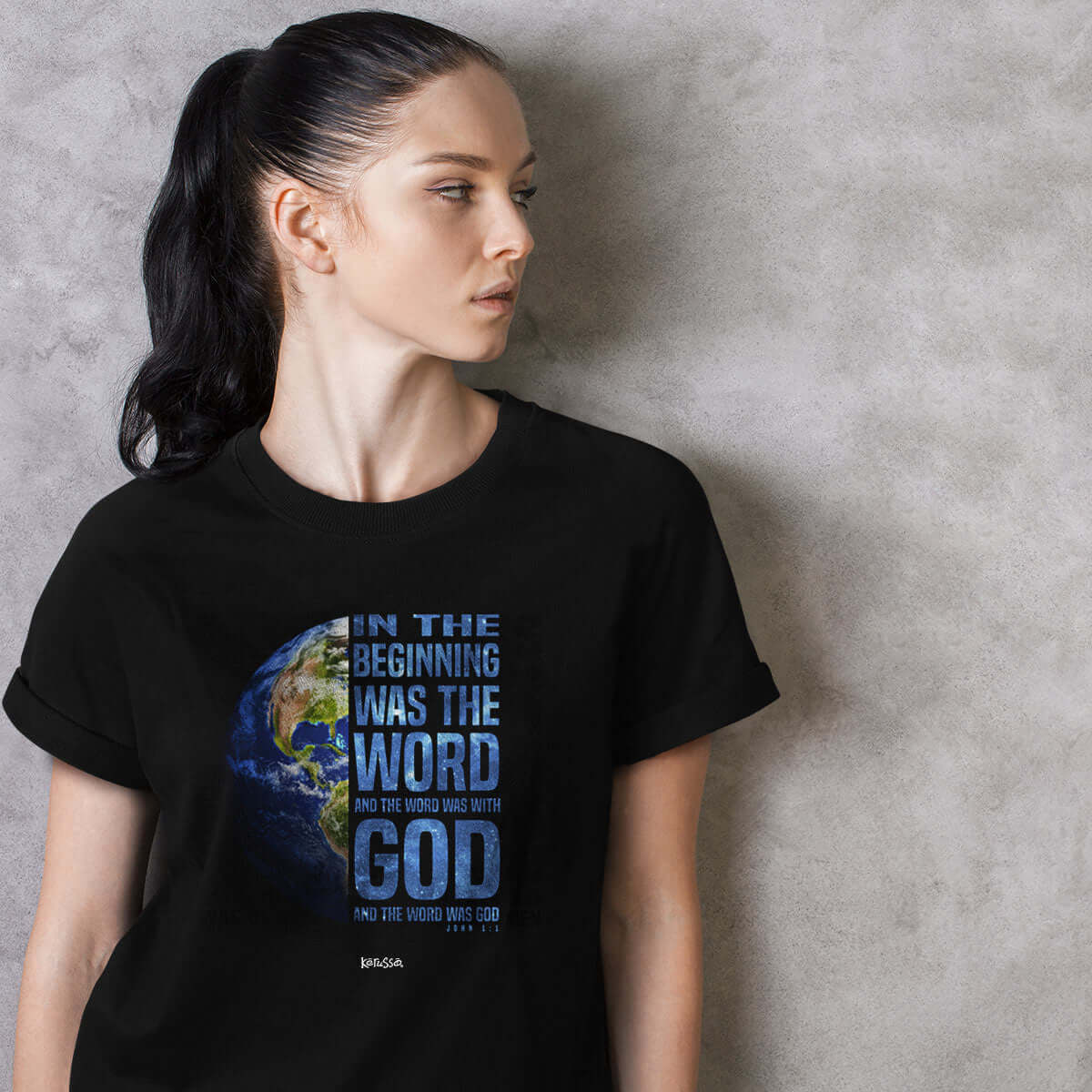 Kerusso Christian T-Shirt In The Beginning God Created