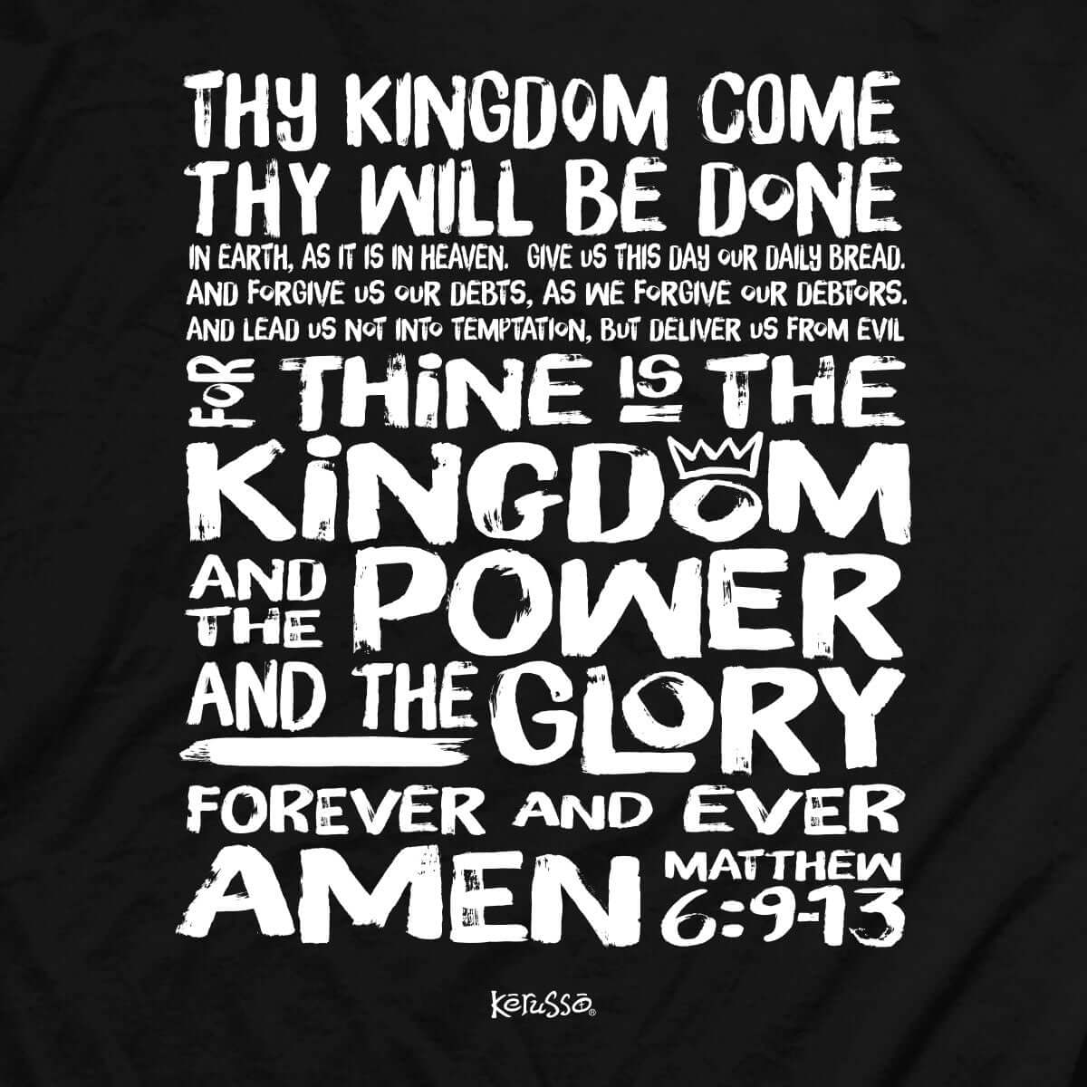 Kerusso Christian T-Shirt Lord's Prayer