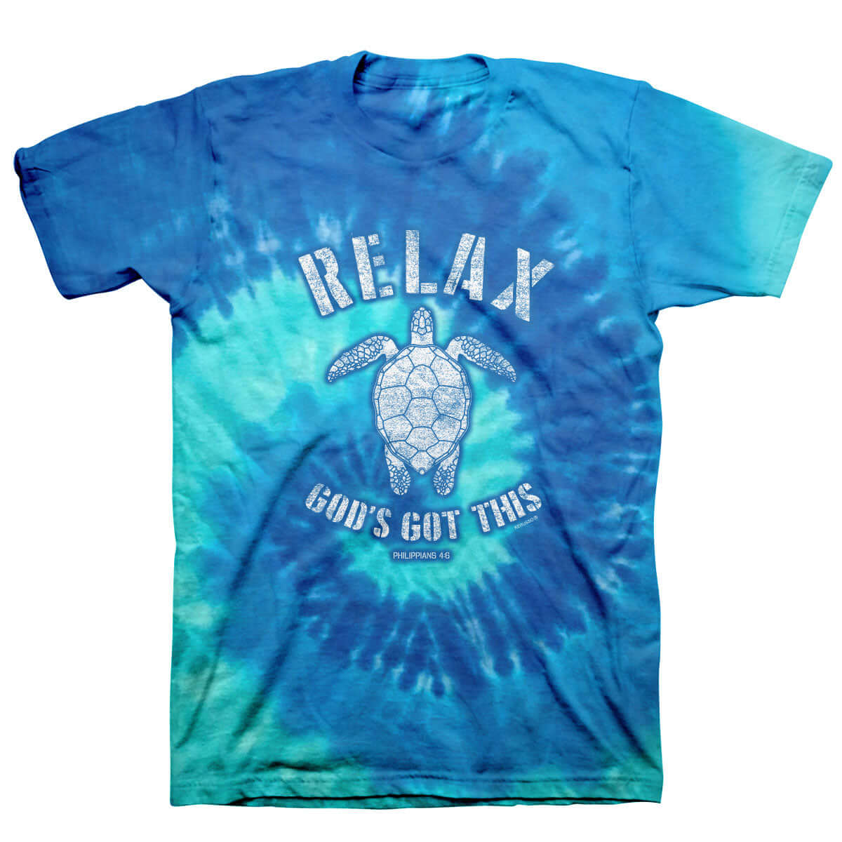 Kerusso Christian Tie Dye T-Shirt Relax God's Got You