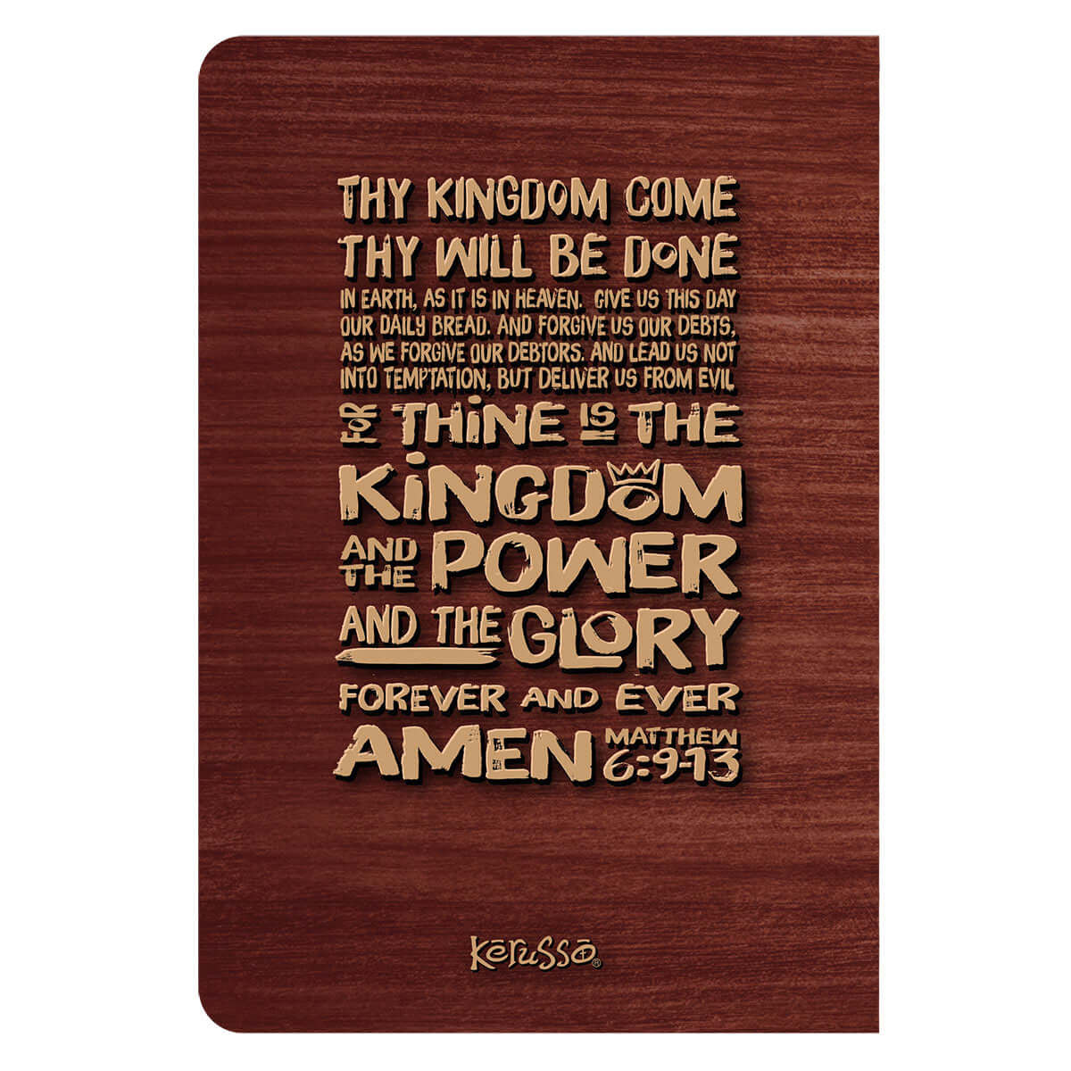 Kerusso Mens Paperback Journal Lords Prayer