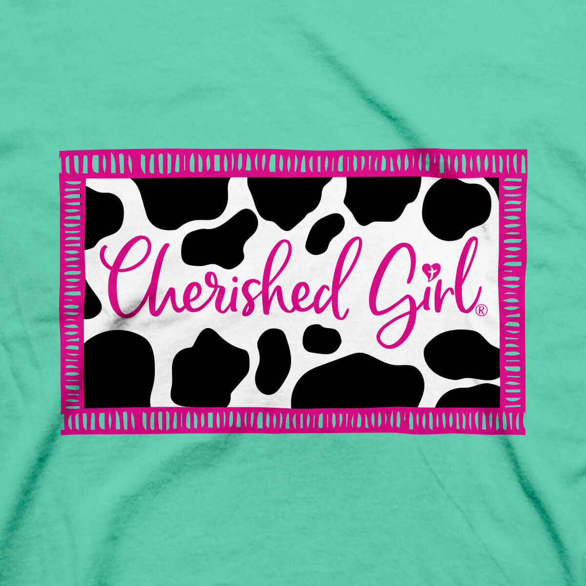 Cherished Girl Womens T-Shirt Moove Mountains