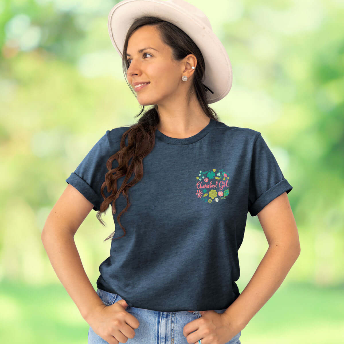 Cherished Girl Womens T-Shirt Joy