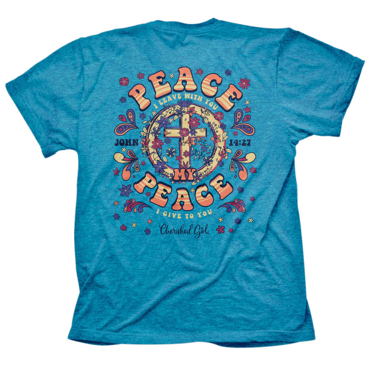 Cherished Girl Womens T-Shirt Peace