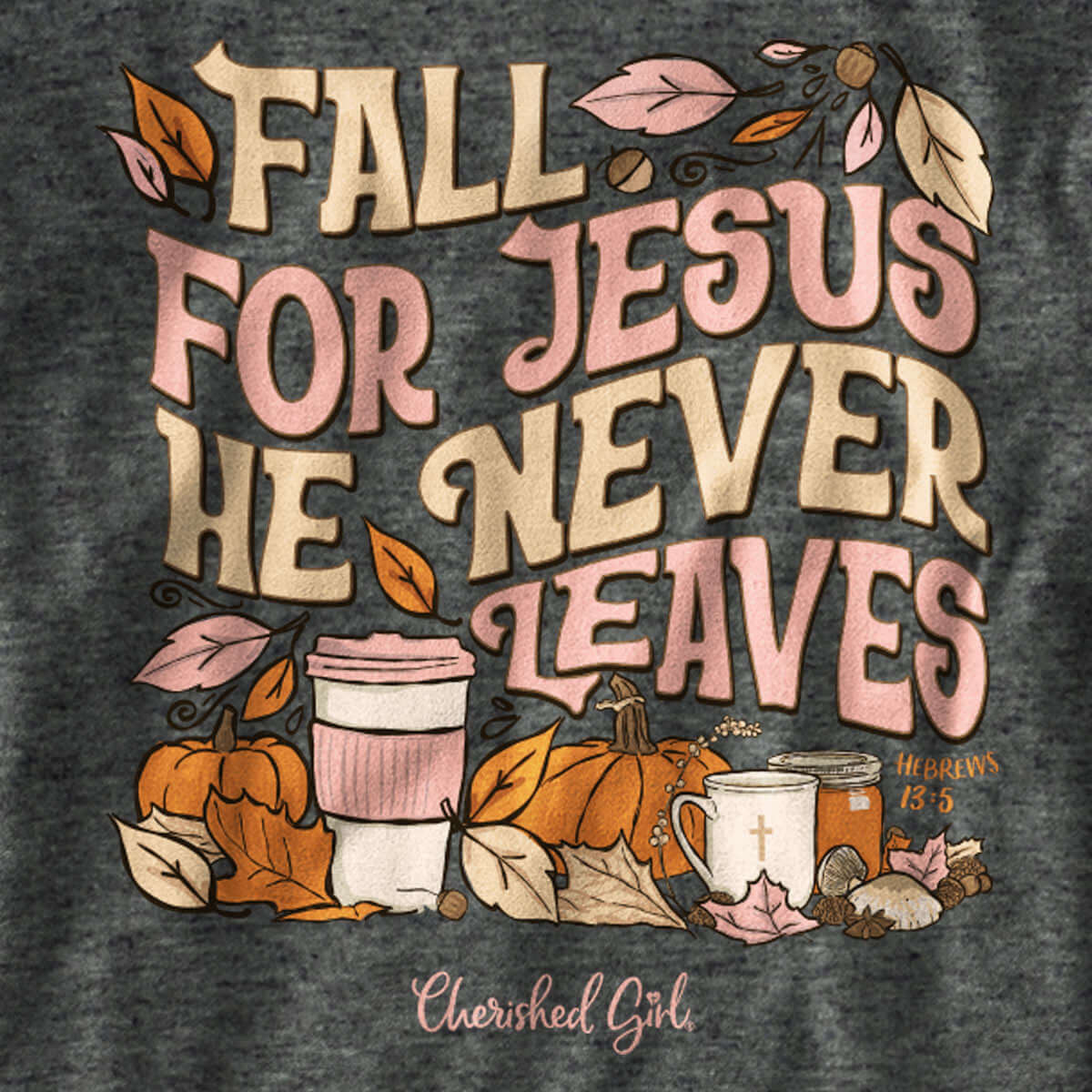 Cherished Girl Womens Long Sleeve T-Shirt Leaves