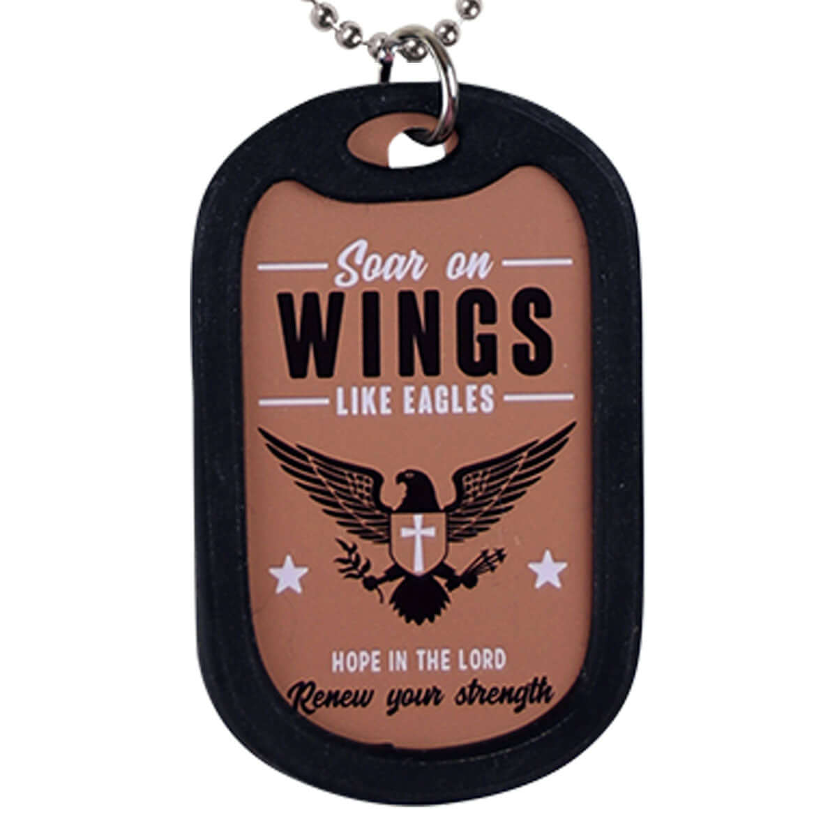 Faith Gear Dogtag Necklace Wings