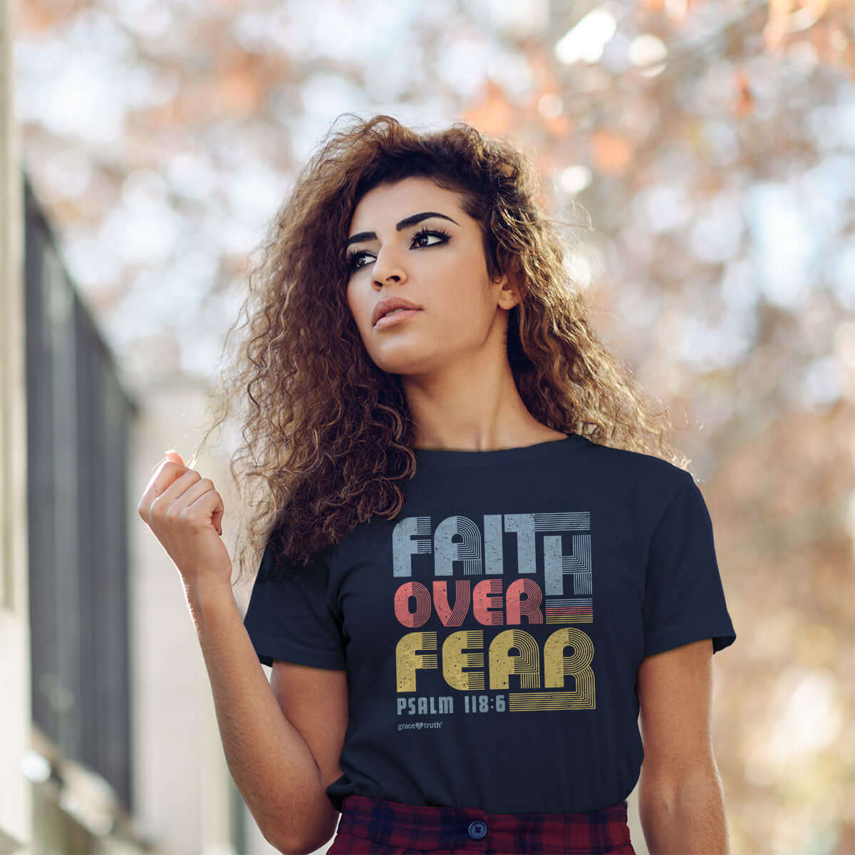 Grace & Truth Faith Over Fear T-Shirt For Women