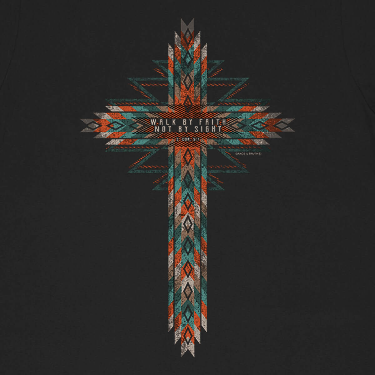 grace & truth Womens T-Shirt Southwestern Cross