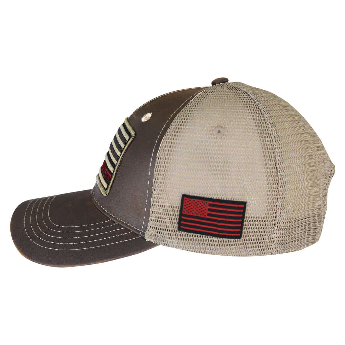 HOLD FAST Mens Cap Trucker Flag