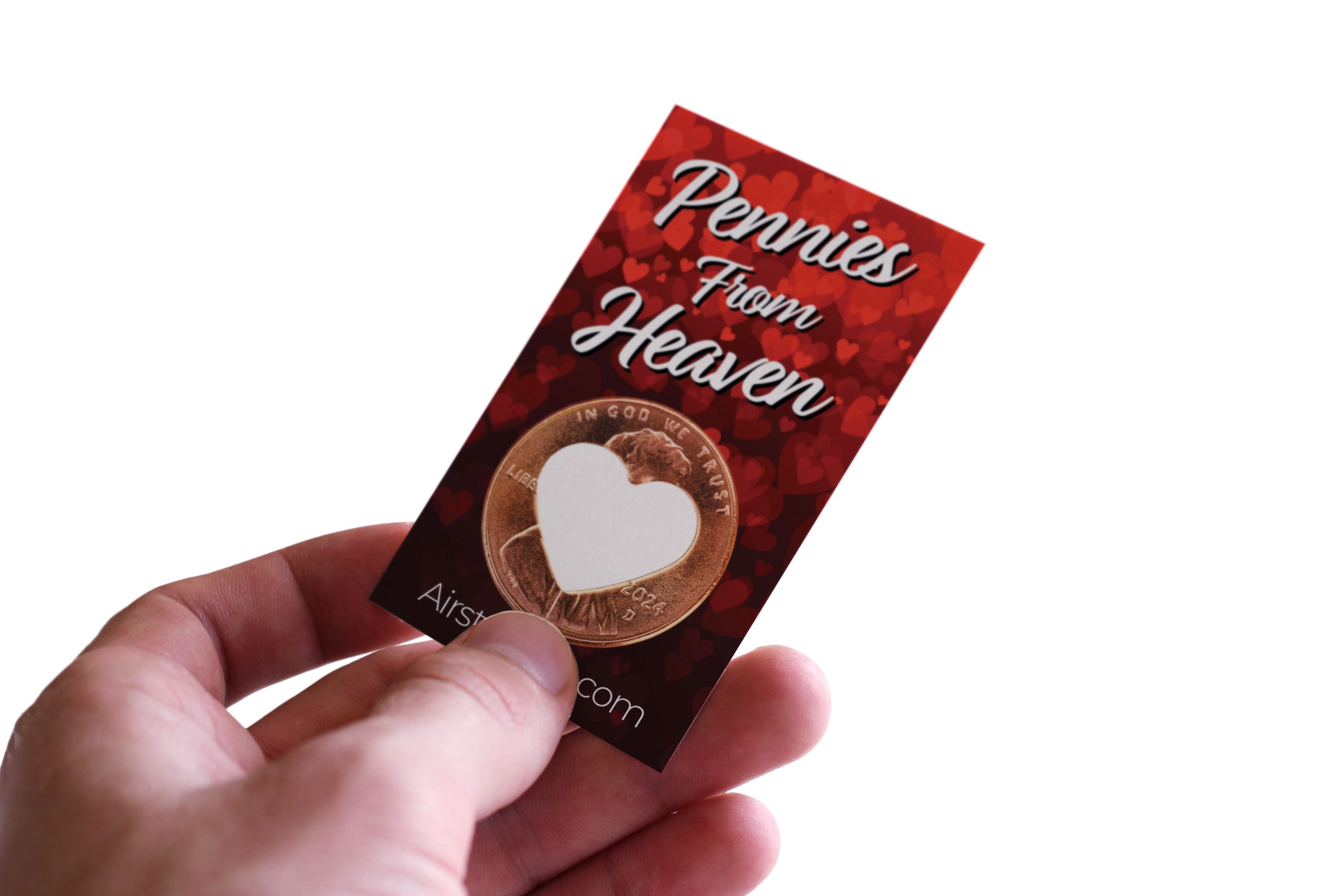 Heart Pennies From Heaven Card - Trust