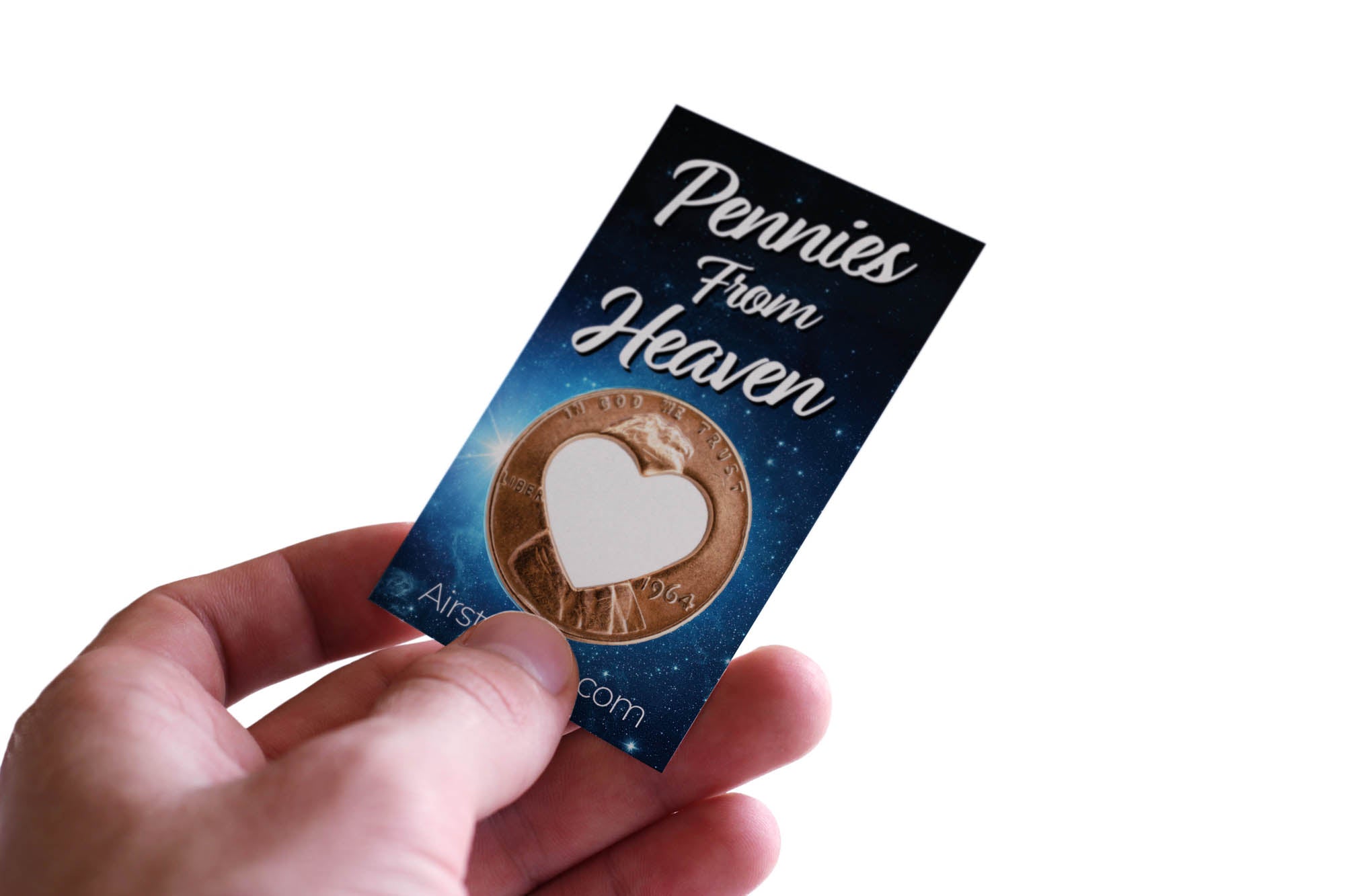 Heart Pennies From Heaven Card - John 3:16