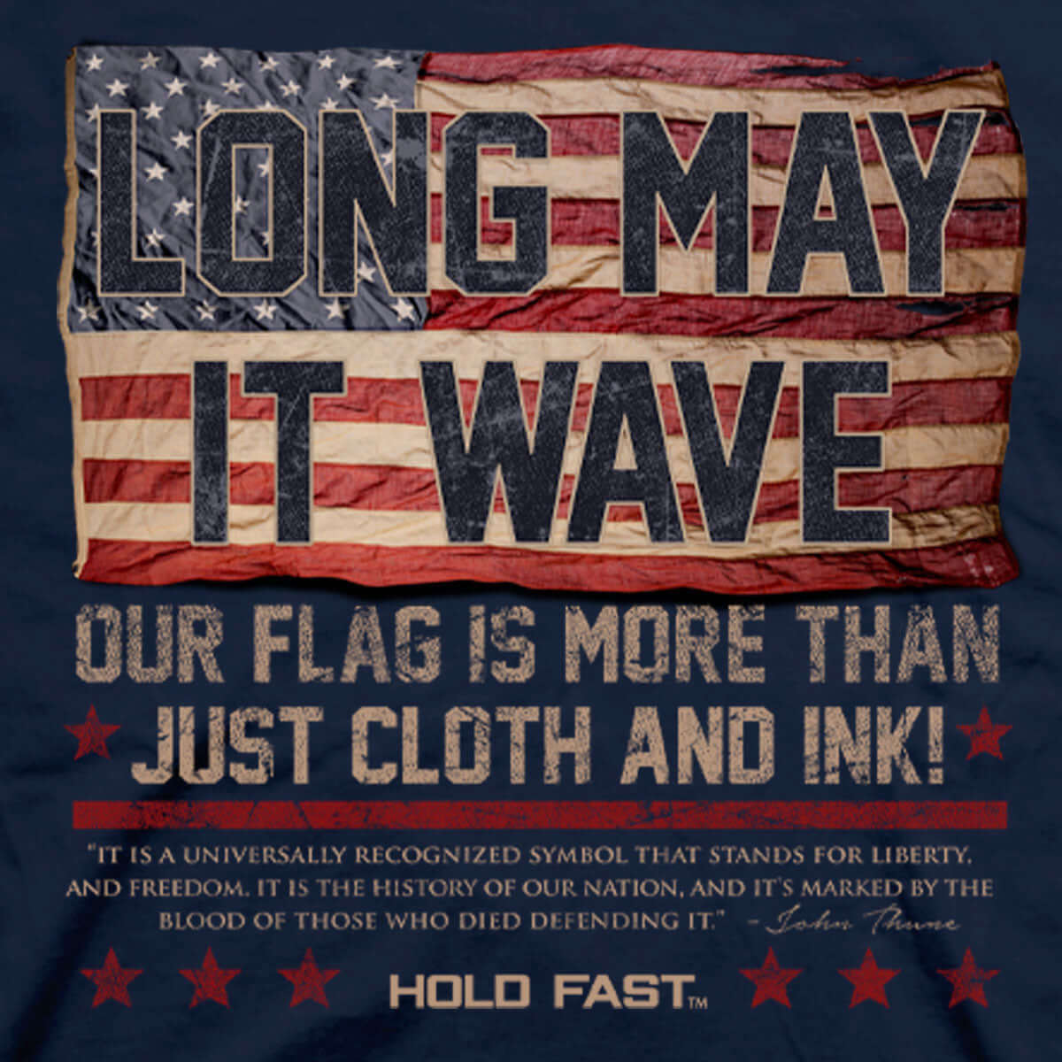 HOLD FAST American Flag Shirt for Men