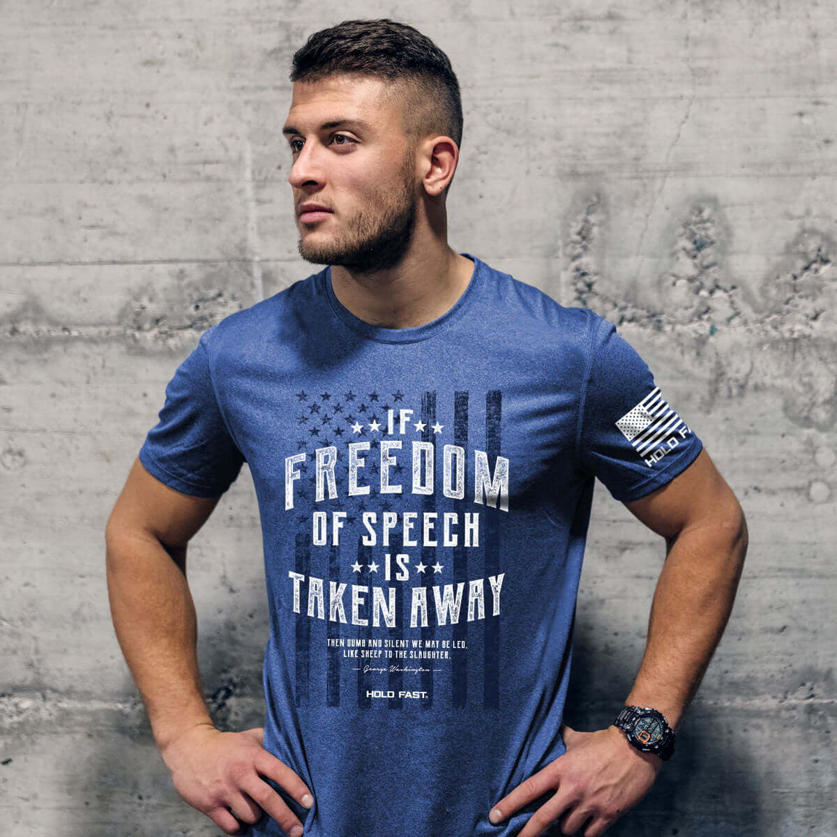 HOLD FAST Mens T-Shirt Freedom Of Speech