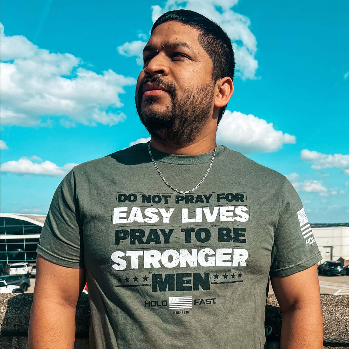 HOLD FAST Mens T-Shirt Strong Men