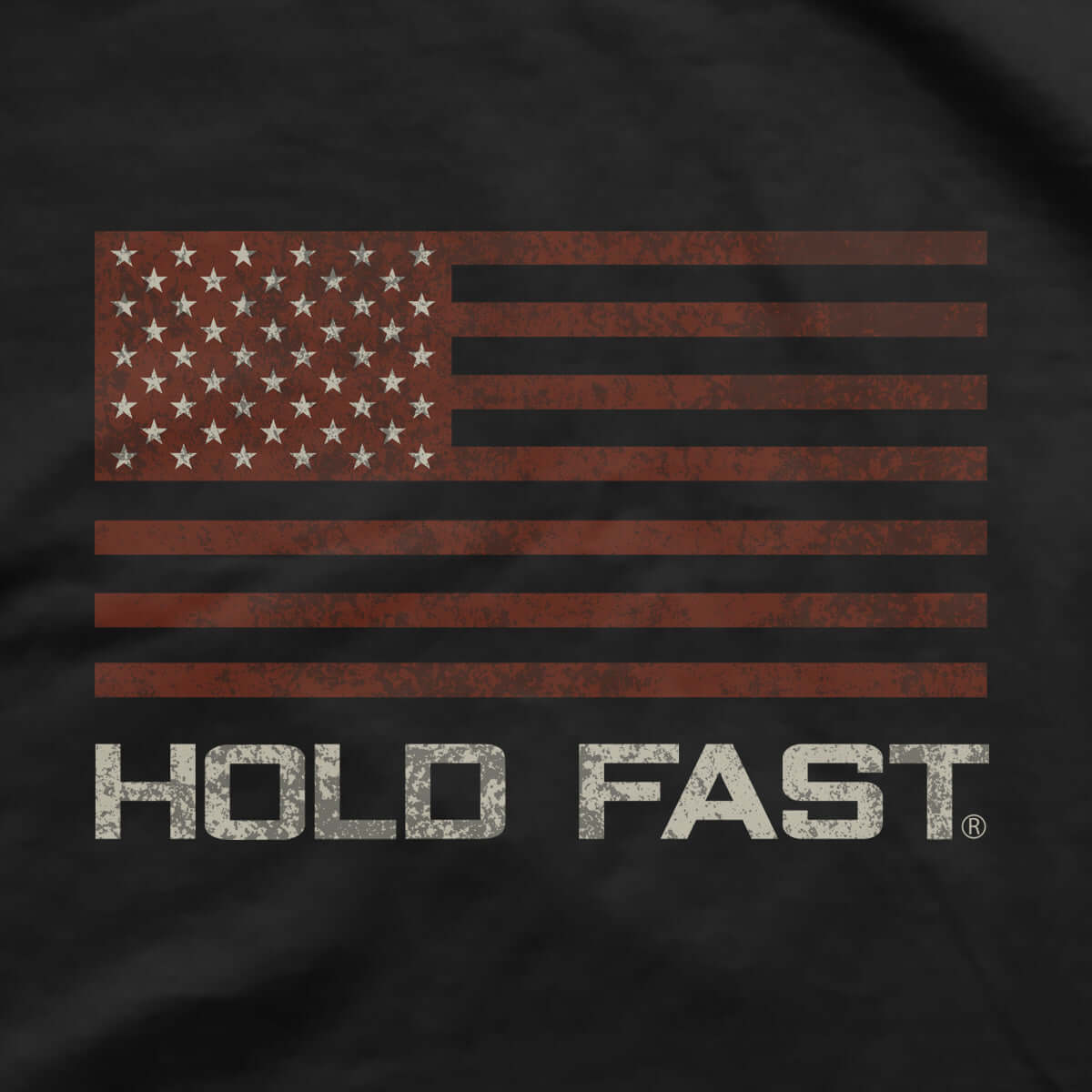 HOLD FAST Mens T-Shirt Never Back Down