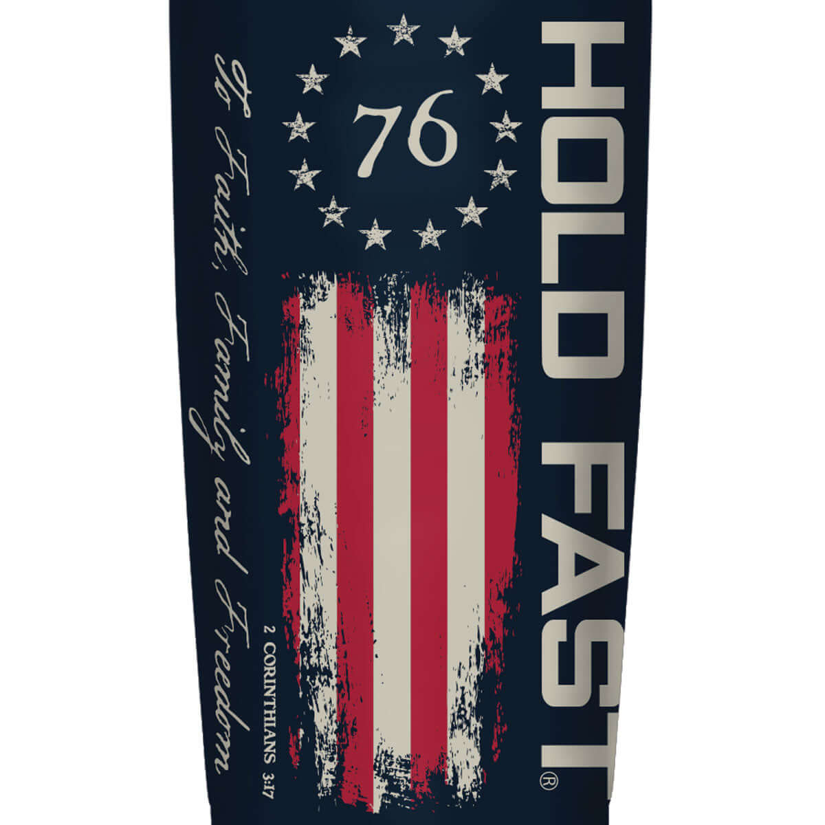 HOLD FAST 20 oz Stainless Steel Tumbler 1776 Flag