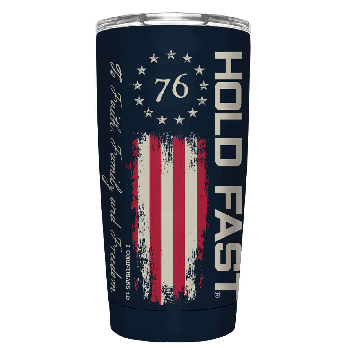 HOLD FAST 20 oz Stainless Steel Tumbler 1776 Flag