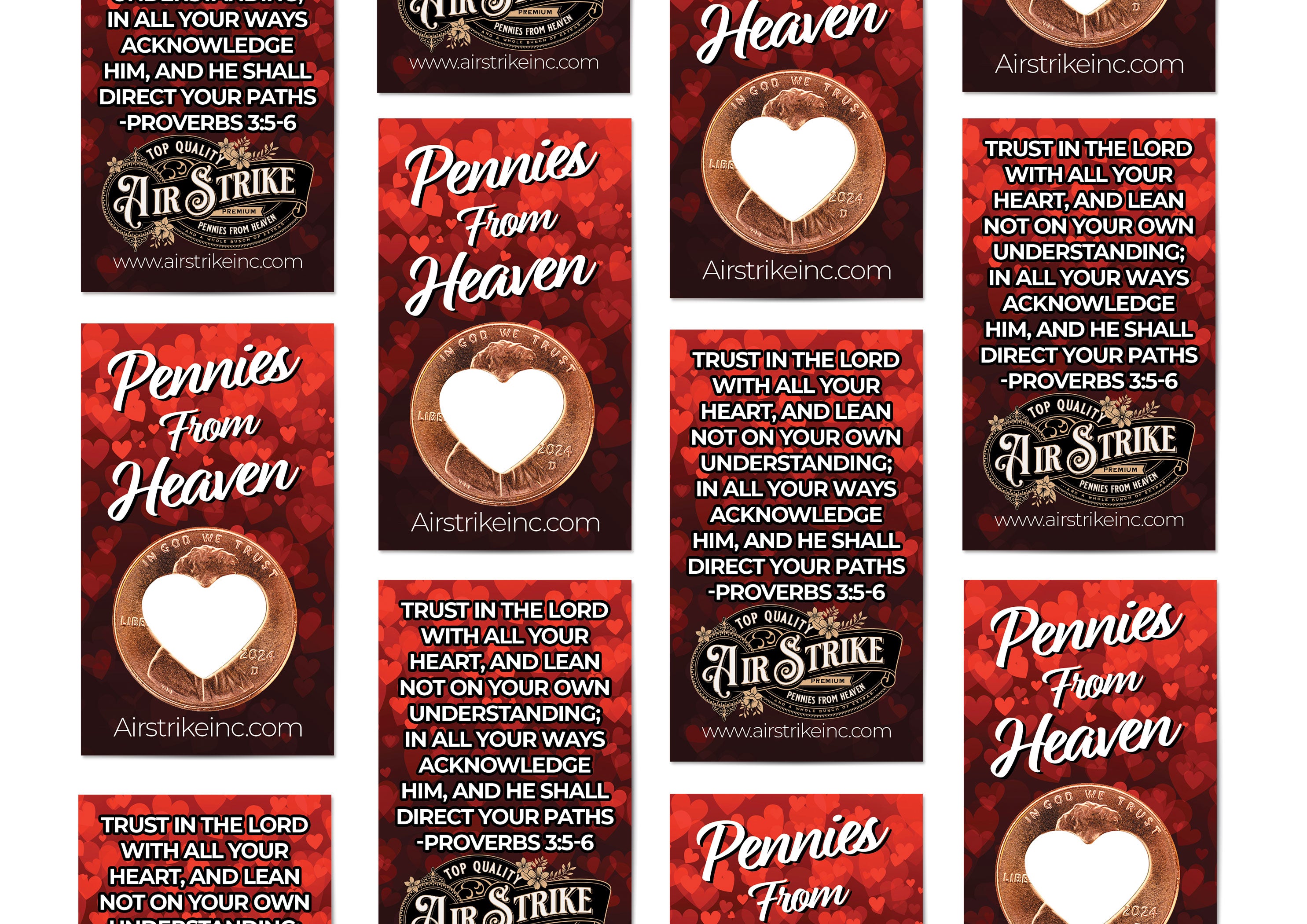 Heart Pennies From Heaven Card - Trust