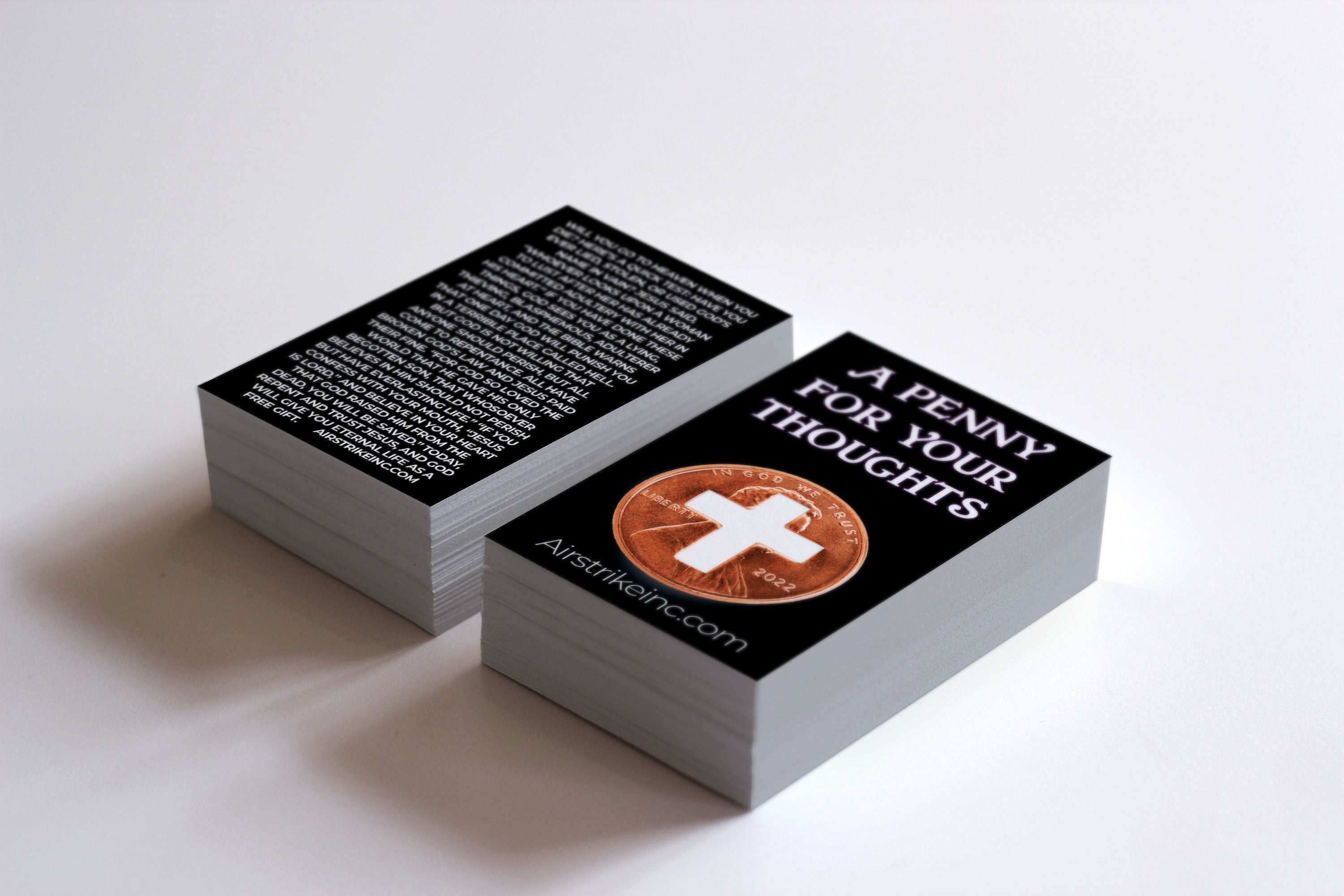 Cross Pennies From Heaven Card - A Penny For Your Thoughts